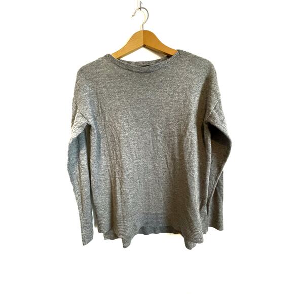 Rachel Zoe gray Marino wool pullover sweater solid neutral lightweight Size S - Picture 1 of 5